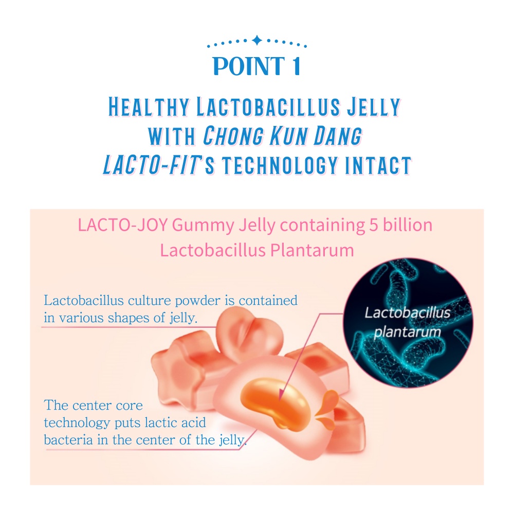 [Ready stok] LACTO JOY Probiotic Gummy Lactic Acid Bacteria Sandwich 25g 1Sachet