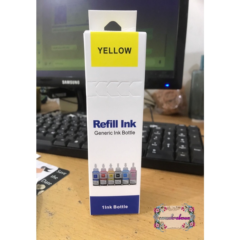 REFILL TINTA INK INKJET ISI ULANG PRINTER EPSON L100 L101 L110 L200 L210 L211 L300 L301 L303 L350 L351 L355 L455 L550 L551 L555 L558 L800 L801 70 ML SB3005