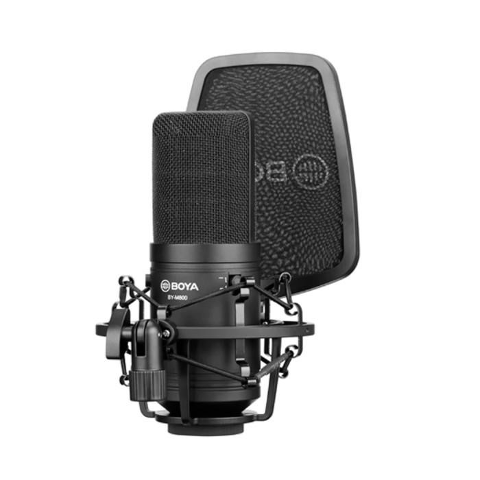 Boya BY-M800 Large Diaphragm Cardioid Condenser - Microphone Mic - Garansi Resmi 1 Tahun