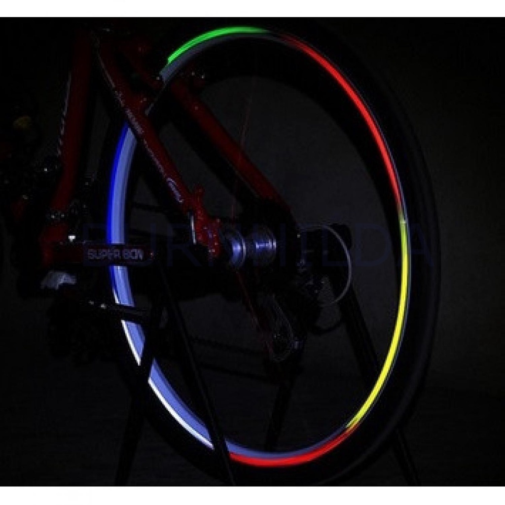 Bicycle Wheel Reflective Sticker / Stiker Roda Sepeda 8 Strip sepeda burnhilda