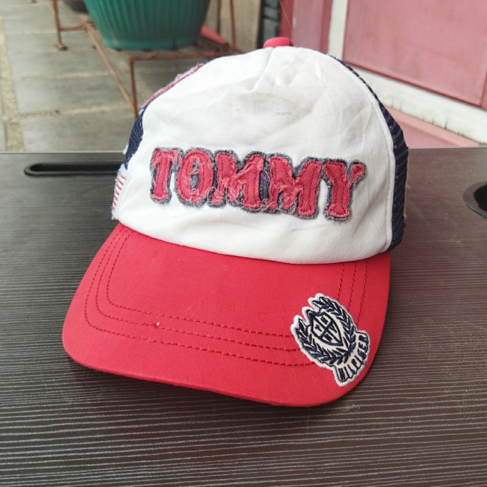 topi second trucker jaring tommy hilfigher anak ke remaja second bekas preloved