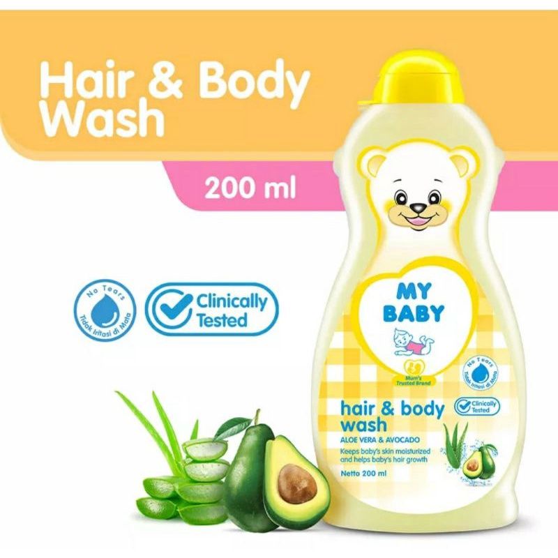 My Baby Hair & Body Wash/sabun cair + shampo bayi