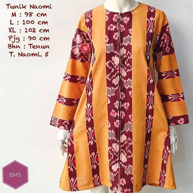 Tunik batik tenun | tunik bahan tenun | tunik tenun solo | tunik solo | tenun solo