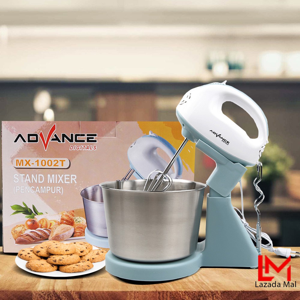 Advance Stand Mixer MX-1002T Pengaduk Adonan 2L Stainless 100W Murah