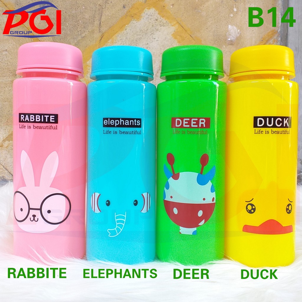 B ( B14 ) MY BOTTLE KARAKTER ANIMASI WARNA BOTOL MINUM KWALITAS TERBAIK