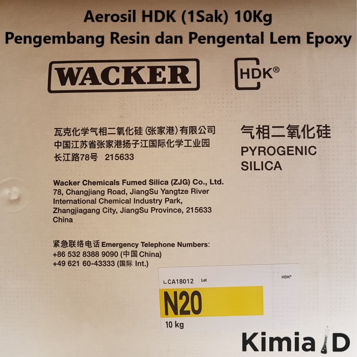 Aerosil HDK 100 Gr - Wacker HDK - Pengental Resin - Epoxy Resin - Fiberglass - Aerosil Fiberglass