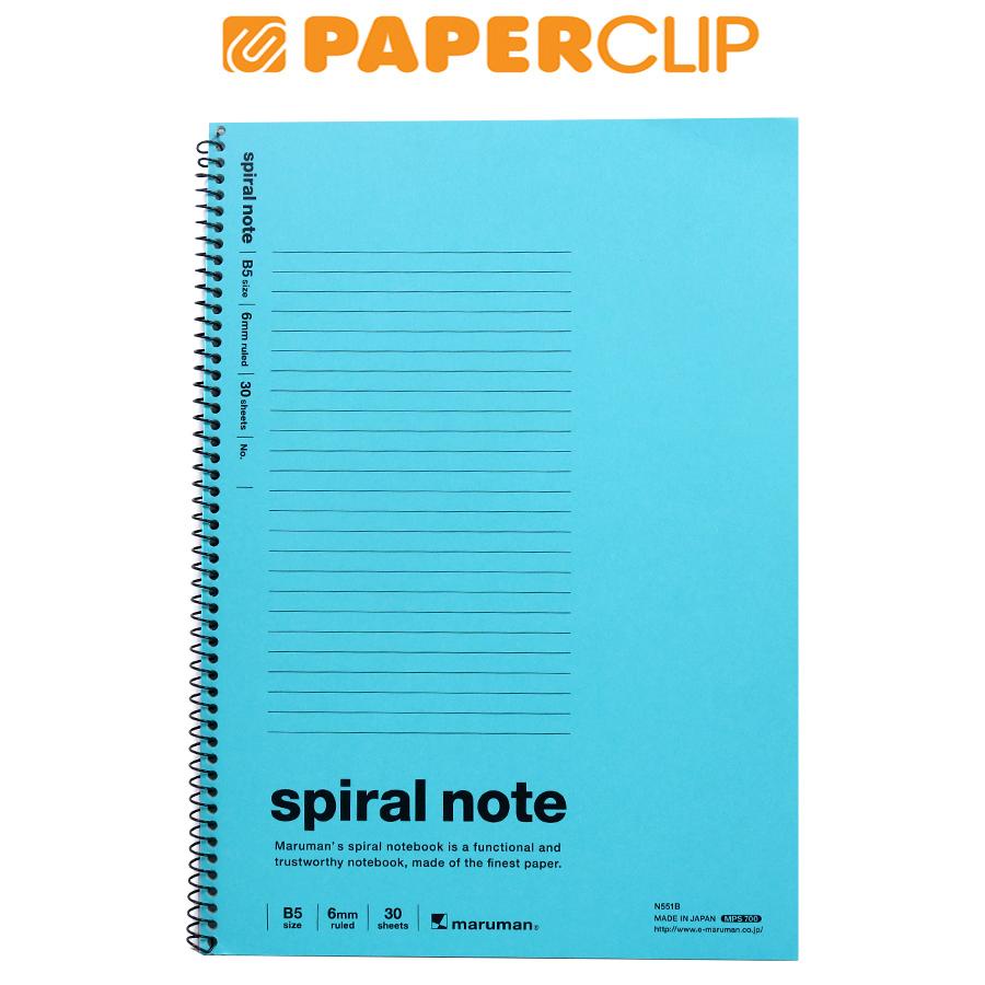 

NOTEBOOK MARUMAN SPIRAL NOTE B5 N551B BLUE