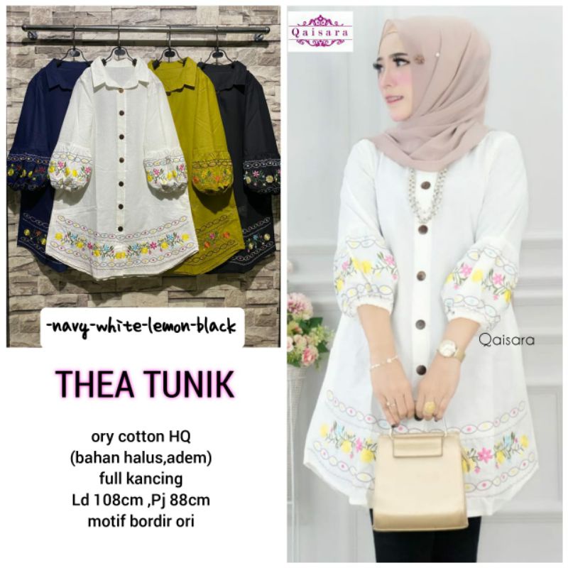 Ready√√ THEA TUNIK by Qaisara