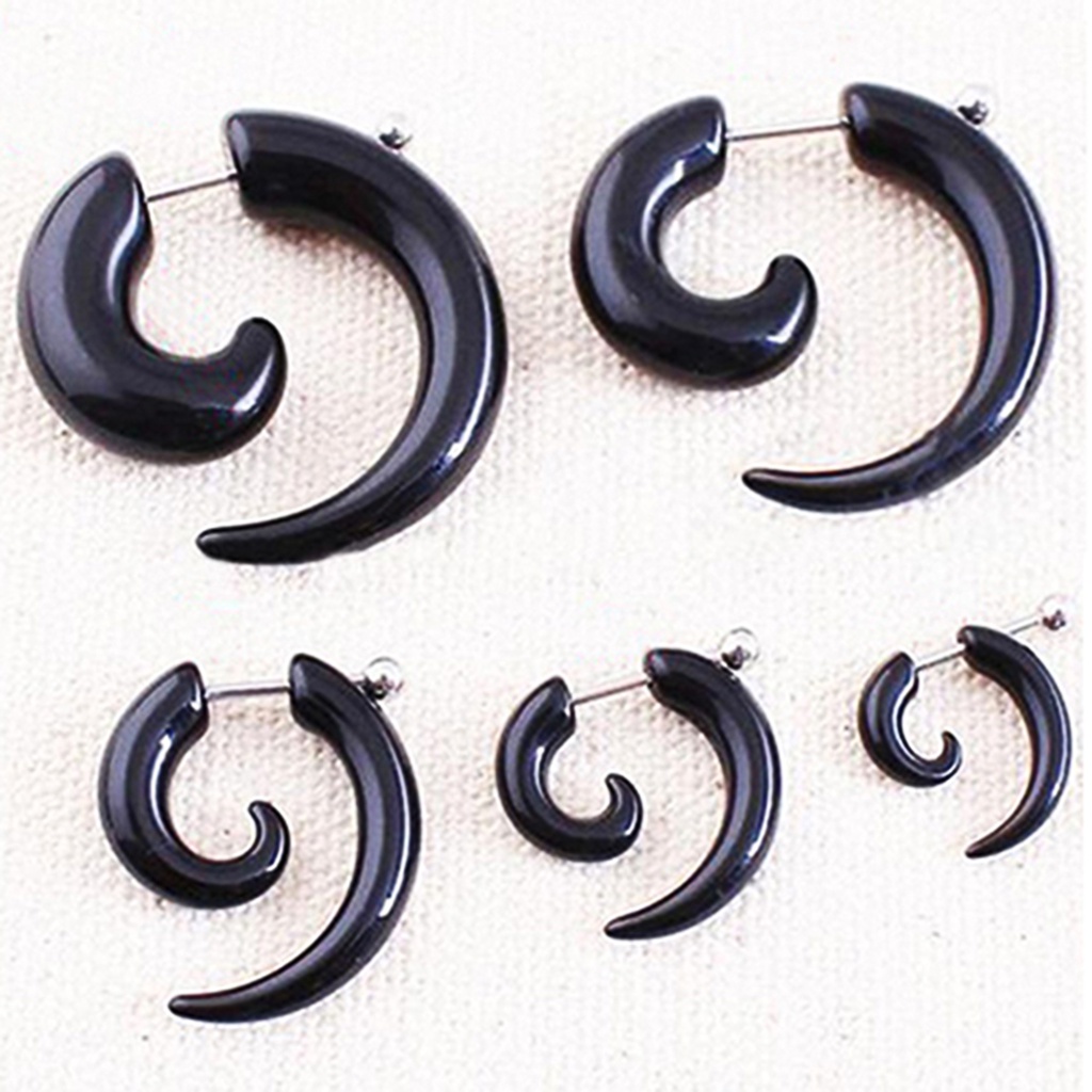 [Jianxin] Fashion Earring Stunning Punk Rock Style Unisex Snail Pattern Ear Nail for Salon