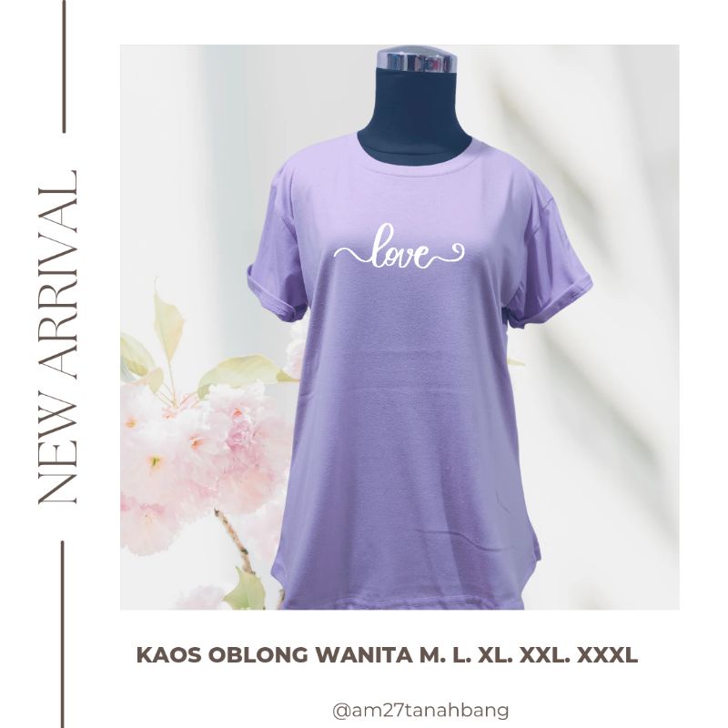 Kaos Cewek Remaja-Dewasa-Jumbo &quot;Love&quot; Couple-an Bunda &amp; Anak