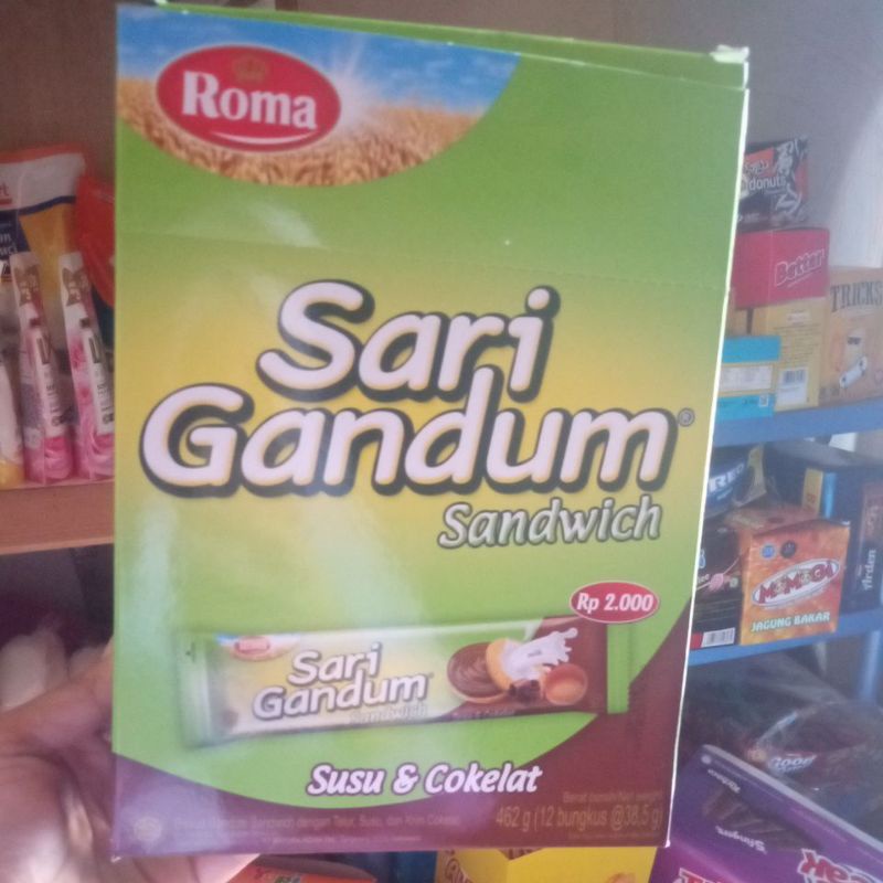 

Roma sandwich Sari gandum (12bungkus@38.5g)