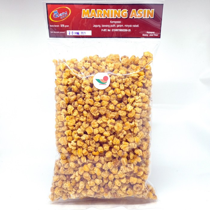 

RATU SNACK MARNING UNGKUL ASIN BAWANG 375gr | JAGUNG UTUH WUNGKUL
