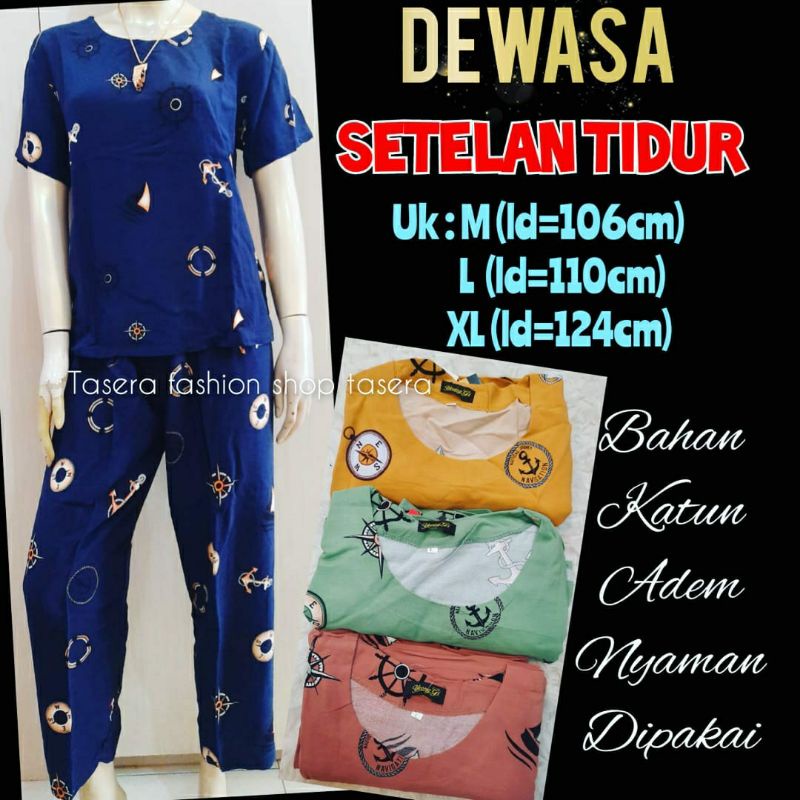 SETELAN BAJU TIDUR,BAJU TIDUR CEWEK DEWASA,BAJU PENDEK CELANA PANJANG,BAHAN ADEM,BAHAN KATUN RAYON