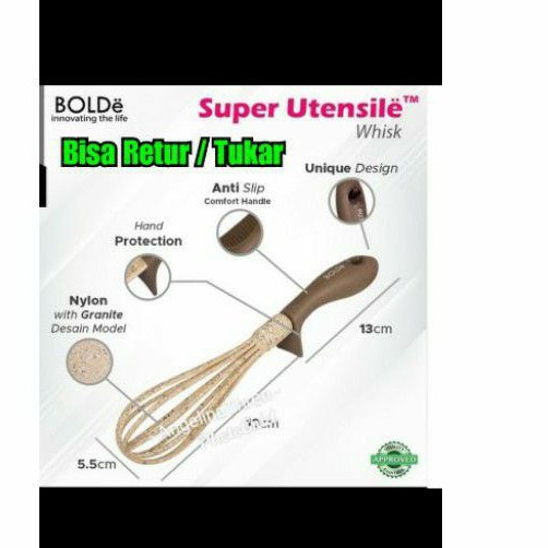 Ballon whisk Bolde Utensil Premium - Kocokan Telur Bolde