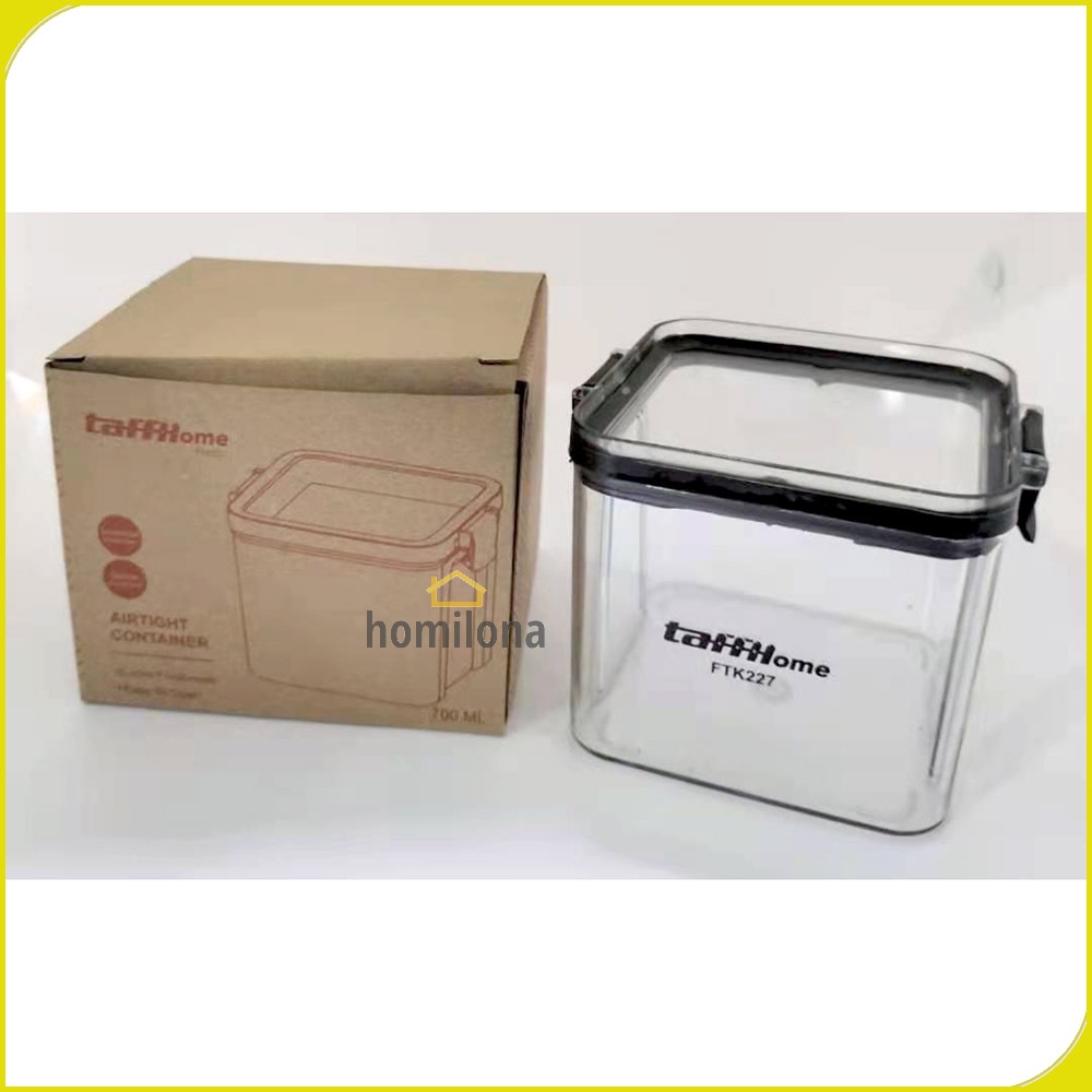 Toples Wadah Penyimpanan Makanan Food Storage Container 460ML atau 700ML - TaffHOME YF0086 - Transparent