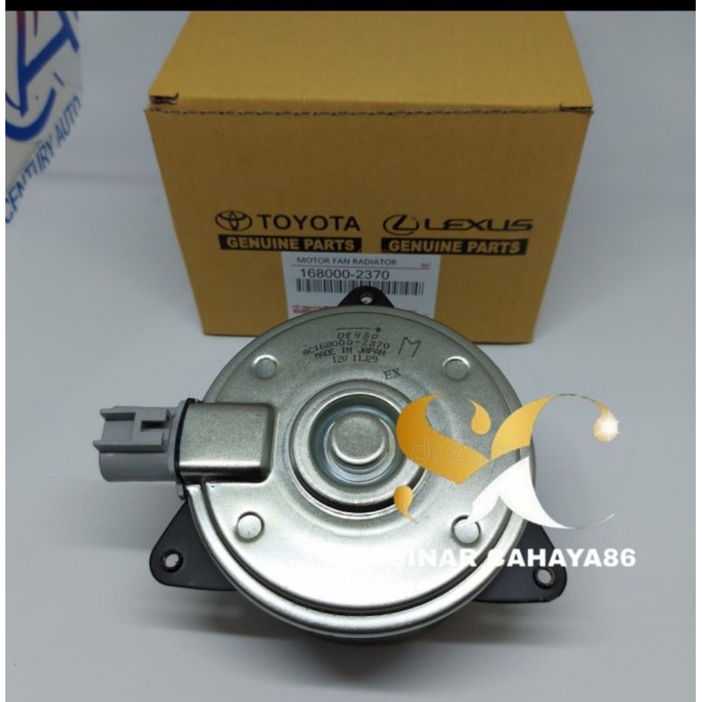 MOTOR FAN RADIATOR TOYOTA VIOS YARIS 2004-2008 DENSO 168000-2370 GARANSI