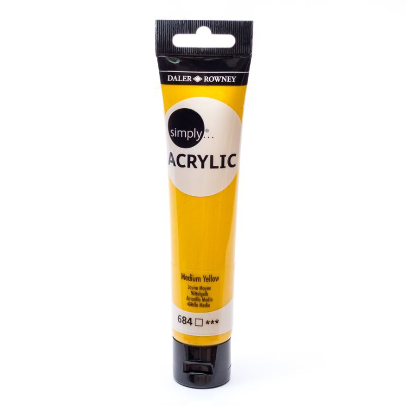 

Daler Rowney SIMPLY ACRYLIC Medium Yellow - 75 ml (126975684)