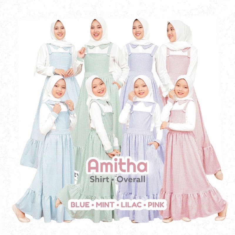 AMITHA By Oribelle/Baju Overall Anak Perempuan Katun / oribelle Overal Set /Pakaian Anak Perempuan T