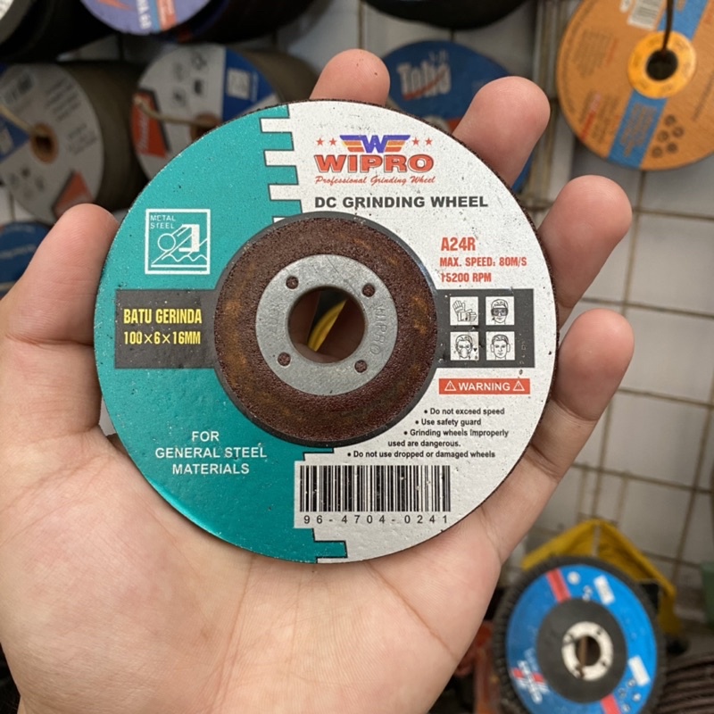 Batu Gerinda / DC Grinding Wheel / Batu Peji WIPRO 4”