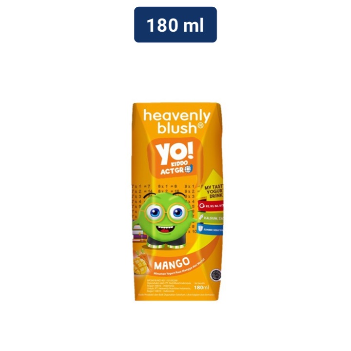 

Heavenly Blush YO! Yogurt For Kids Mango 180ml