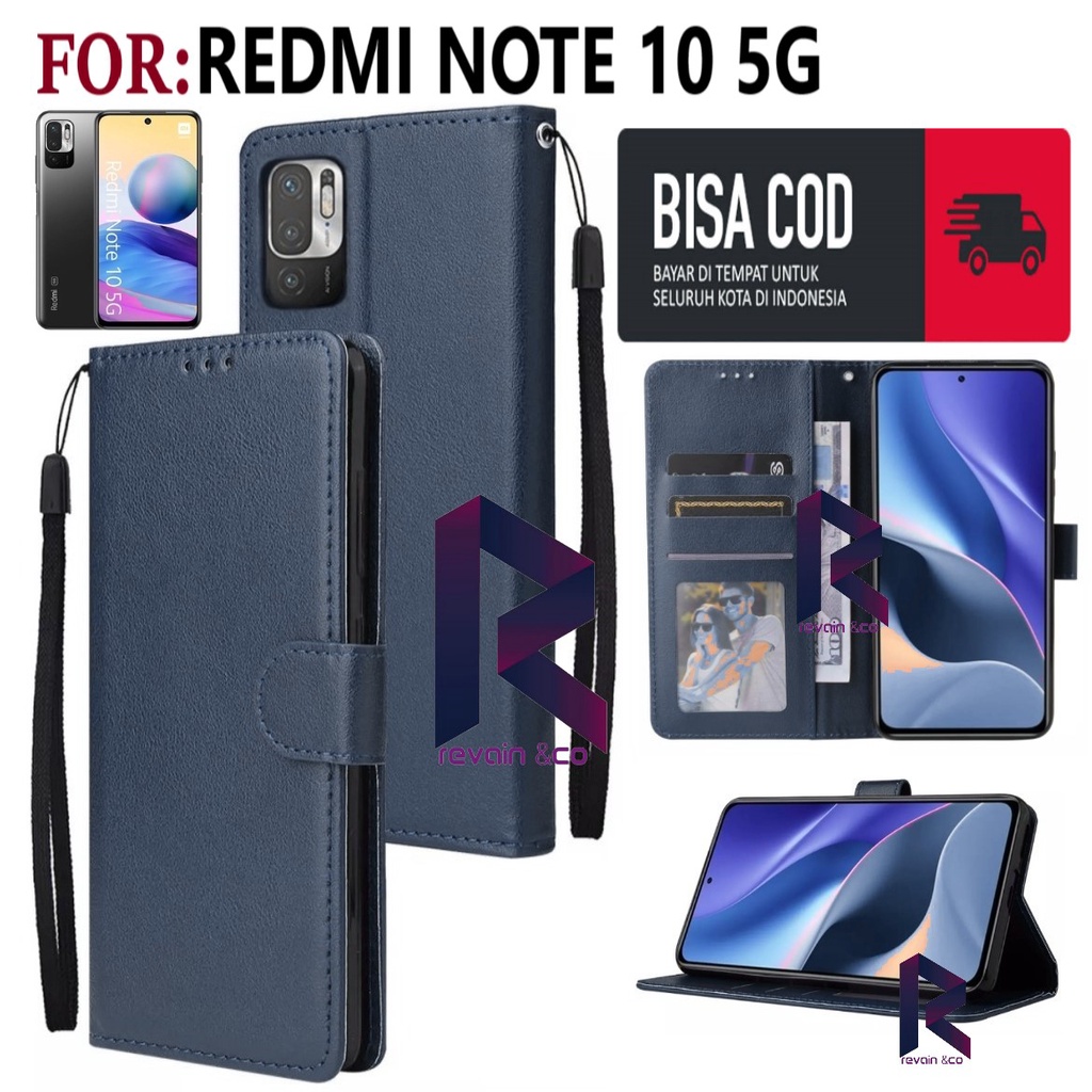 XIAOMI REDMI NOTE 10 5G CASE FLIP WALLET LEATHER KULIT PREMIUM SARUNG BUKA TUTUP FLIP CASE REDMI NOTE 10 5G