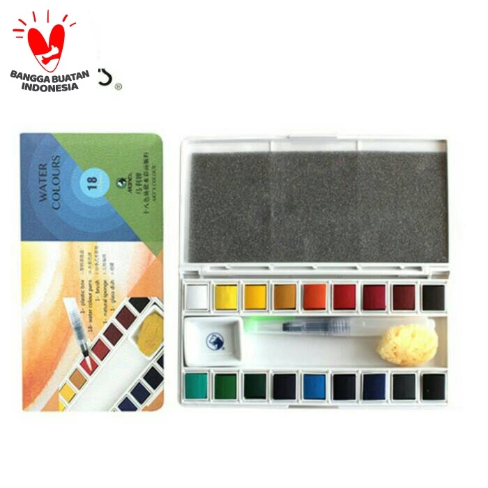 

(TERLARIS) Maries Watercolor 18 Pocket Box
