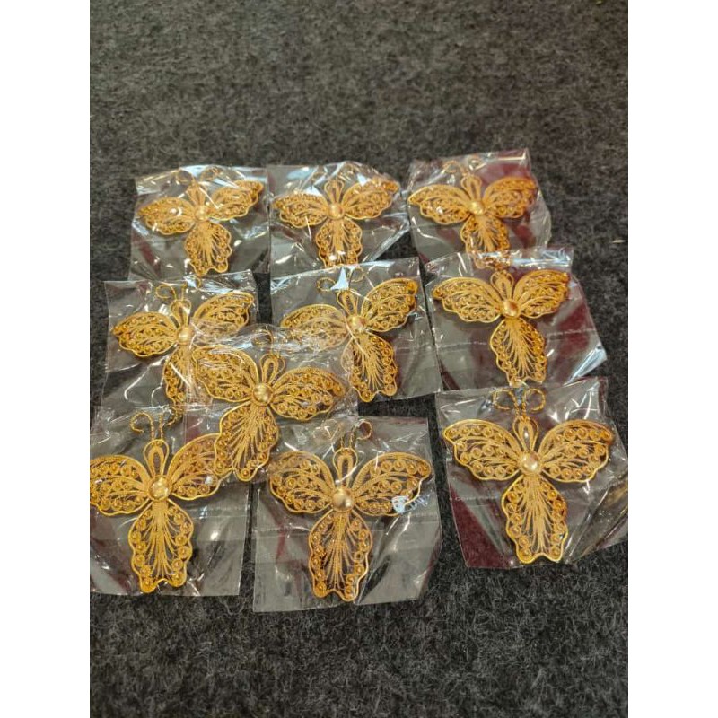 BROS KEBAYA tipe CAPUNG BAHAN PERAK JOGJA