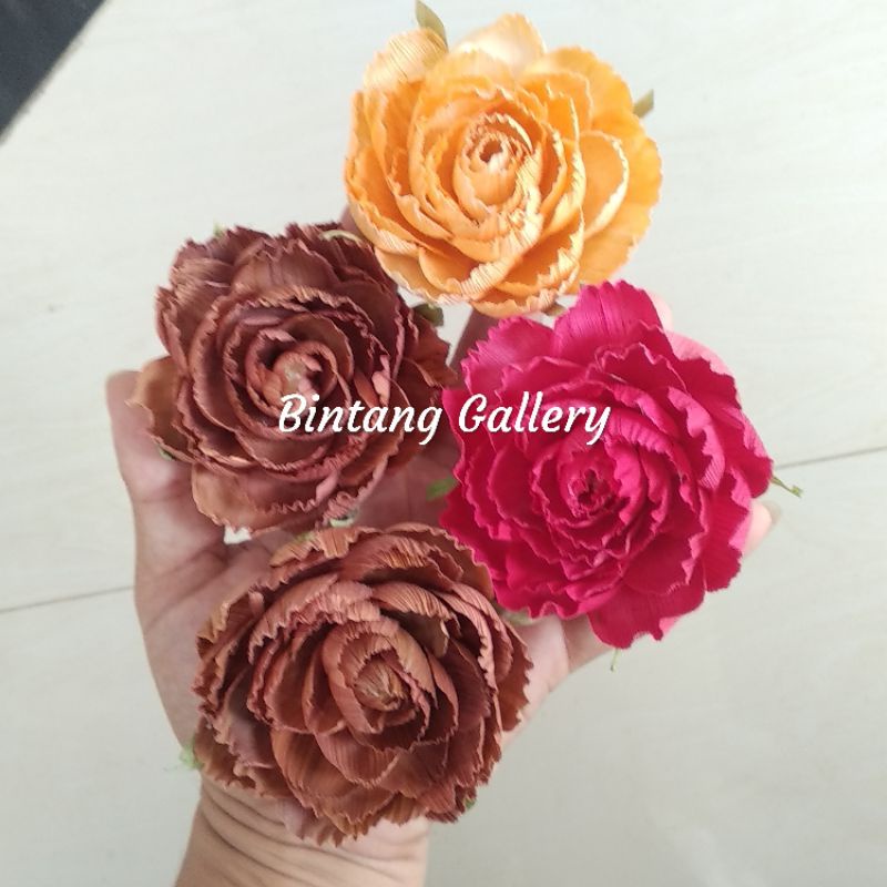 BUNGA PEONY KLOBOT 8 CM / BUNGA PEONY RUSTIC