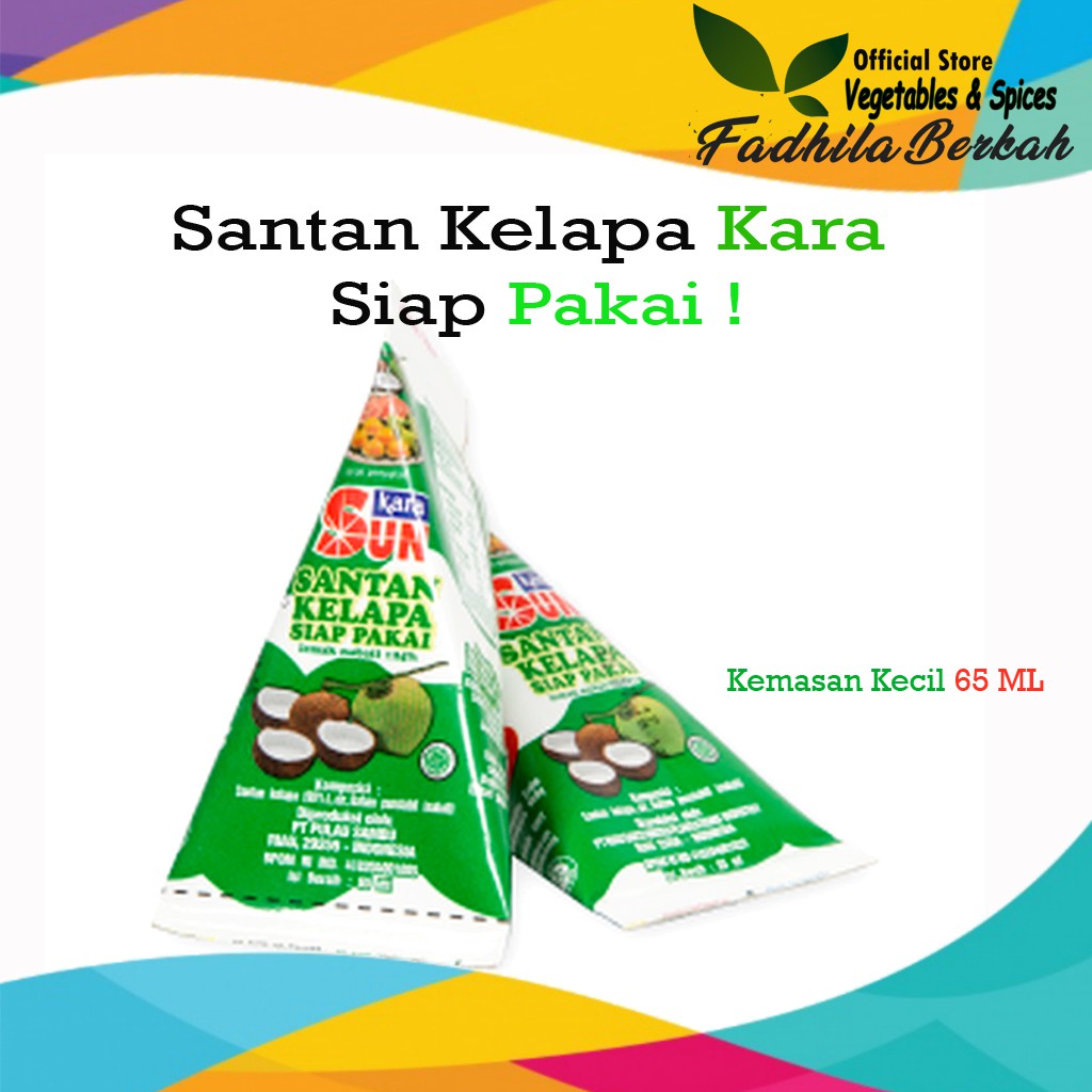 

Santan Kelapa asli segar fresh SUN Kara siap Pakai dengan kemasan 65 ML