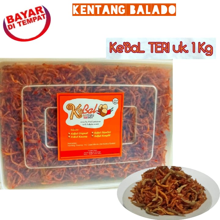 

Kebal KENTANG BALADO MUSTOFA PREMIUM PLUS TERI MEDAN Uk 1Kg Kripik Kentang Kriuk