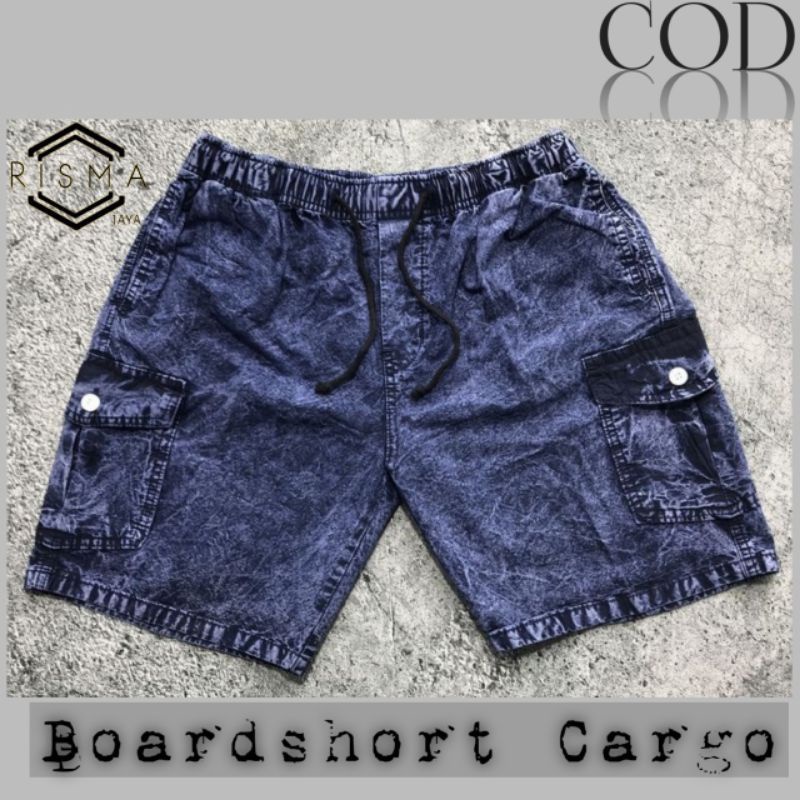 [BISA COD] Celana Pendek Pria /Pria Boardshorts Wash / Size M L XL XXL