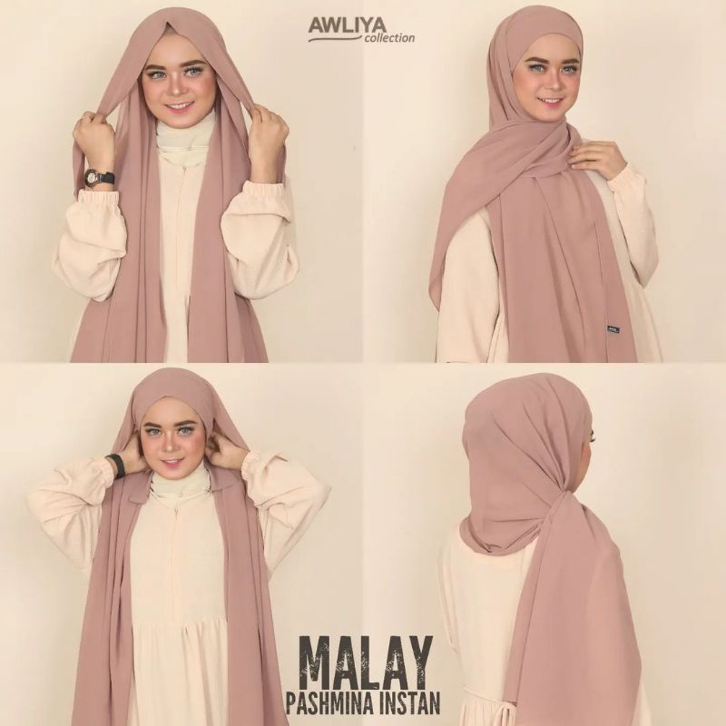 Pashmina Malay Awliya collection | Pashmina Instan | Terbaru Terlaris