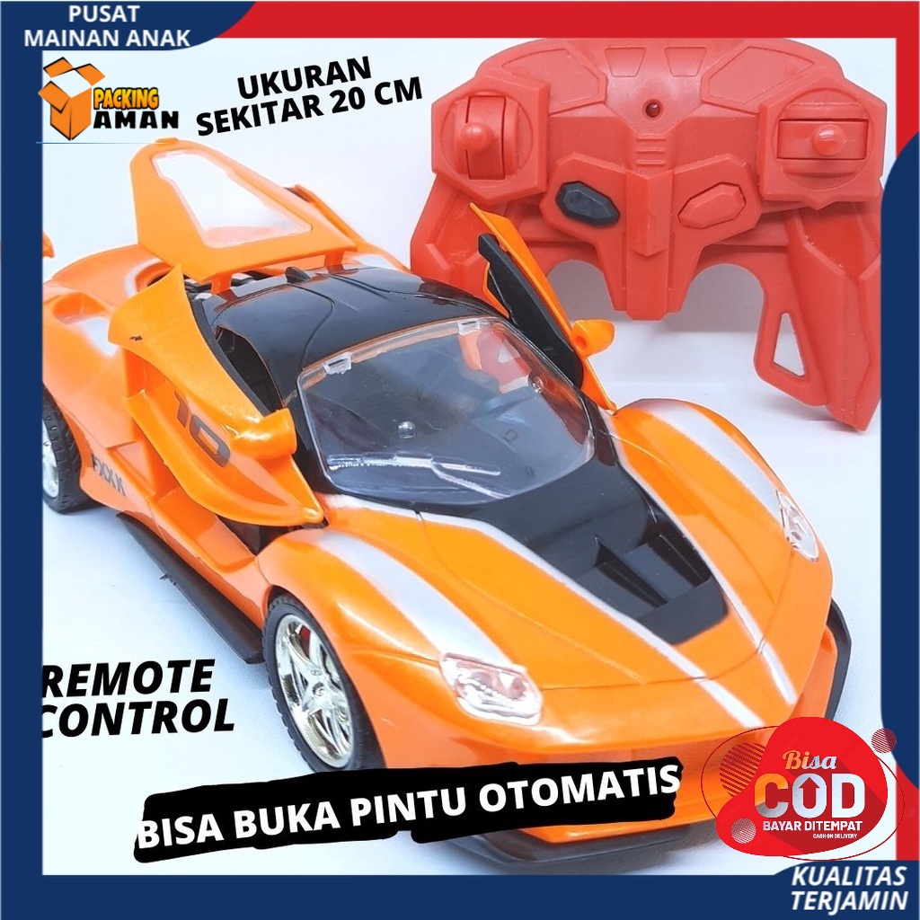 Mobil Remote Control Sedan POLISI Bisa Buka Pintu Rc Car Lambogini | Mainan Anak Kado Ulang Tahun