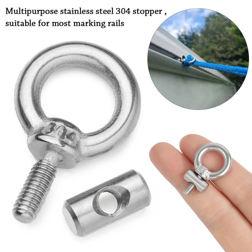 Solighter AWNING Rail STOPPERS Serbaguna Caravan Motorhome Kemping Angkat Mata Mur Rel Track Sekrup