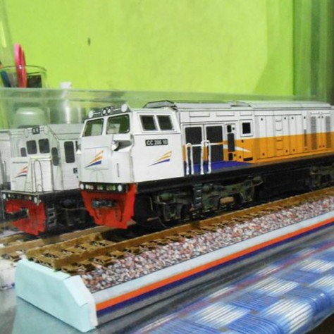 Papercraft Miniatur Kereta Api Indonesia Shopee Indonesia