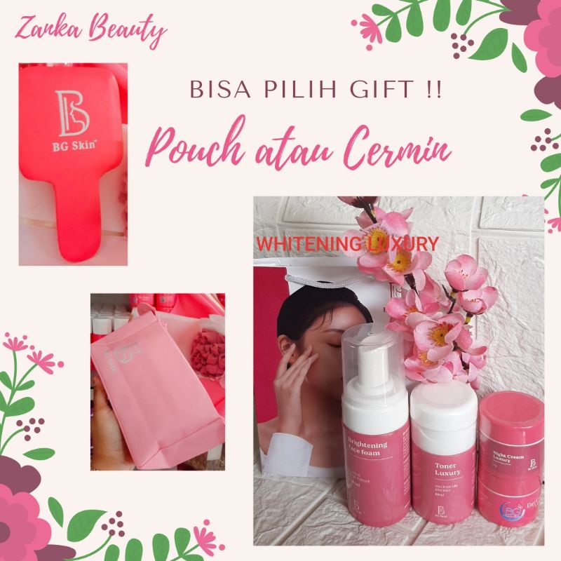 BG Beauty glow kemasan baru PAKET WAJAH gratis pouch atau cermin/skincare bpom/pemutih remaja bumil 