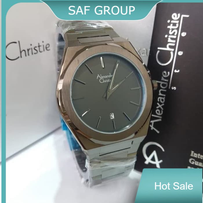 JAM TANGAN PRIA ALEXANDRE CHRISTIE AC 8600 / AC8600 FULL BLACK ORIGINAL by plp