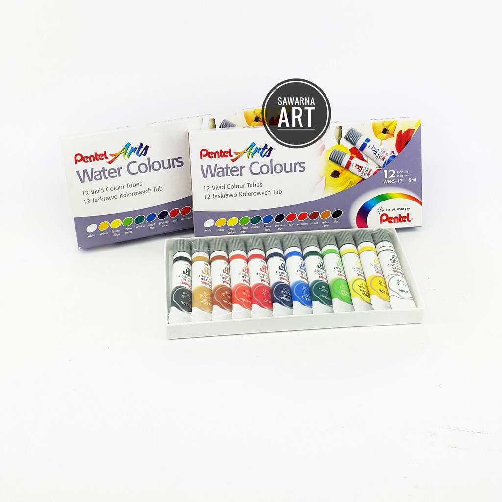 

Pentel Arts Water Colours 12 colours