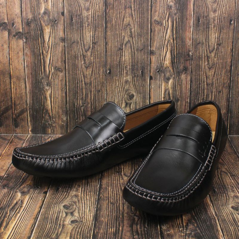 Sepatu Slip On Kulit Asli Casual Formal Pria Kasual Kerja Kondangan Santai Original