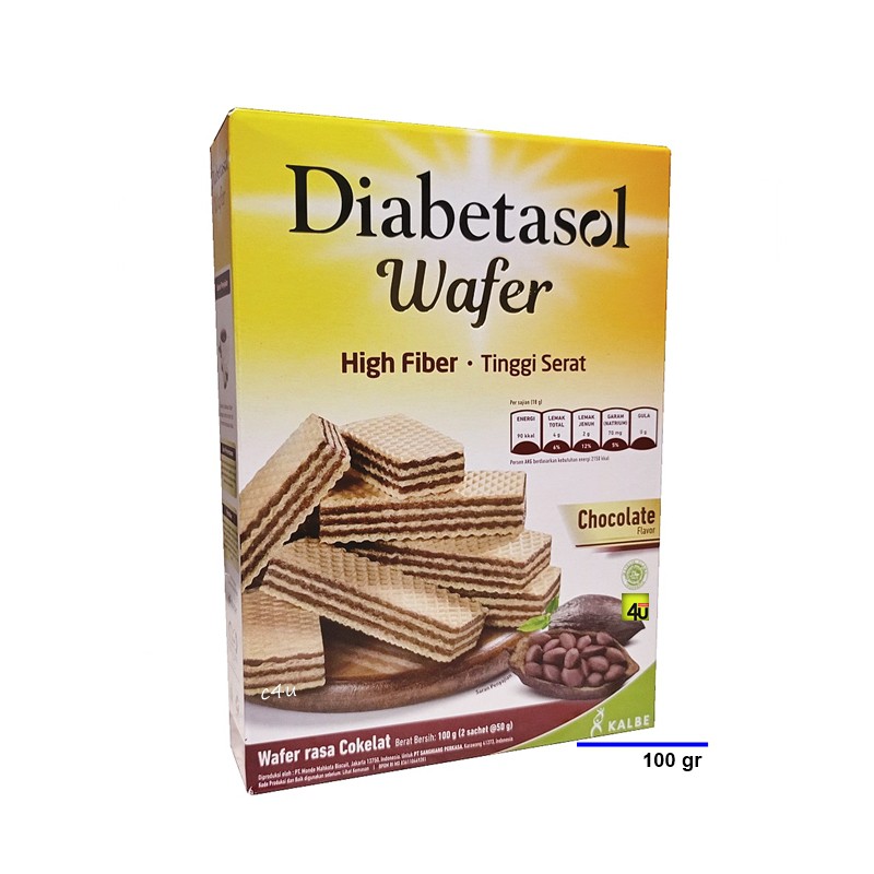 

Diabetasol Wafer - Renyah dan Tinggi Serat - 100 gr