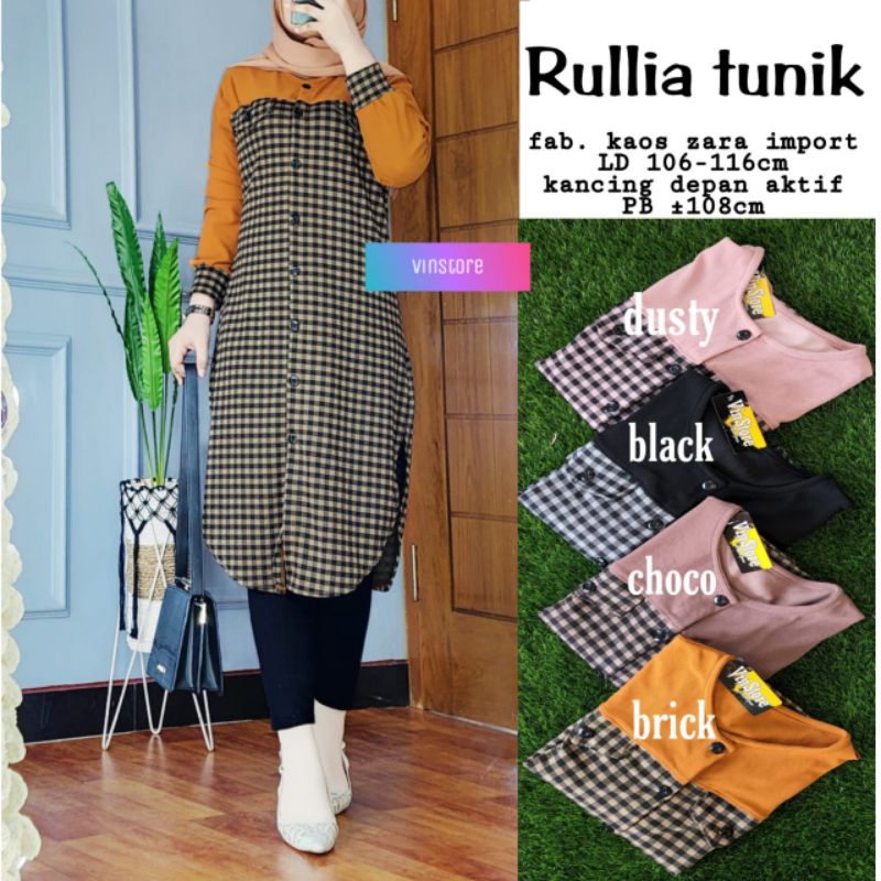 RULLIA TUNIK ORIGINAL PRODUK BY VINSTORE