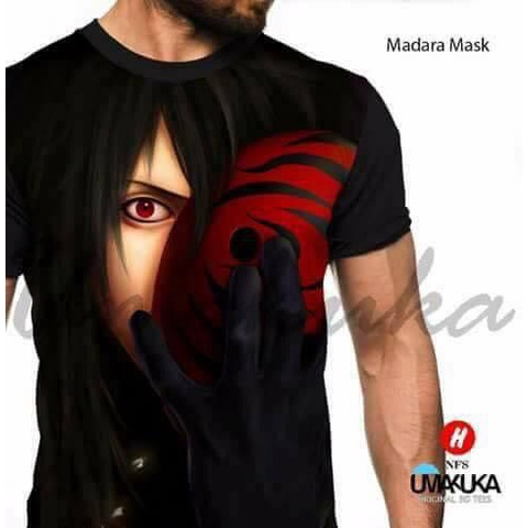 Kaos Anime Madara Terlaris 3d Fullprint - madara mask