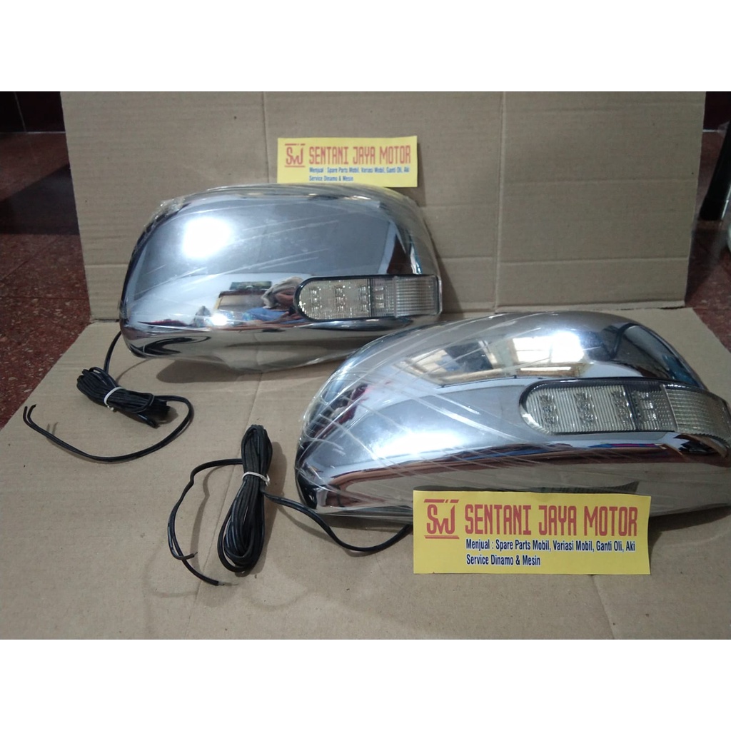 Cover Spion Innova Old / Grand Innova 2012 - 2015 lengkap lampu sen Aksesoris Variasi Mobil Mirror C
