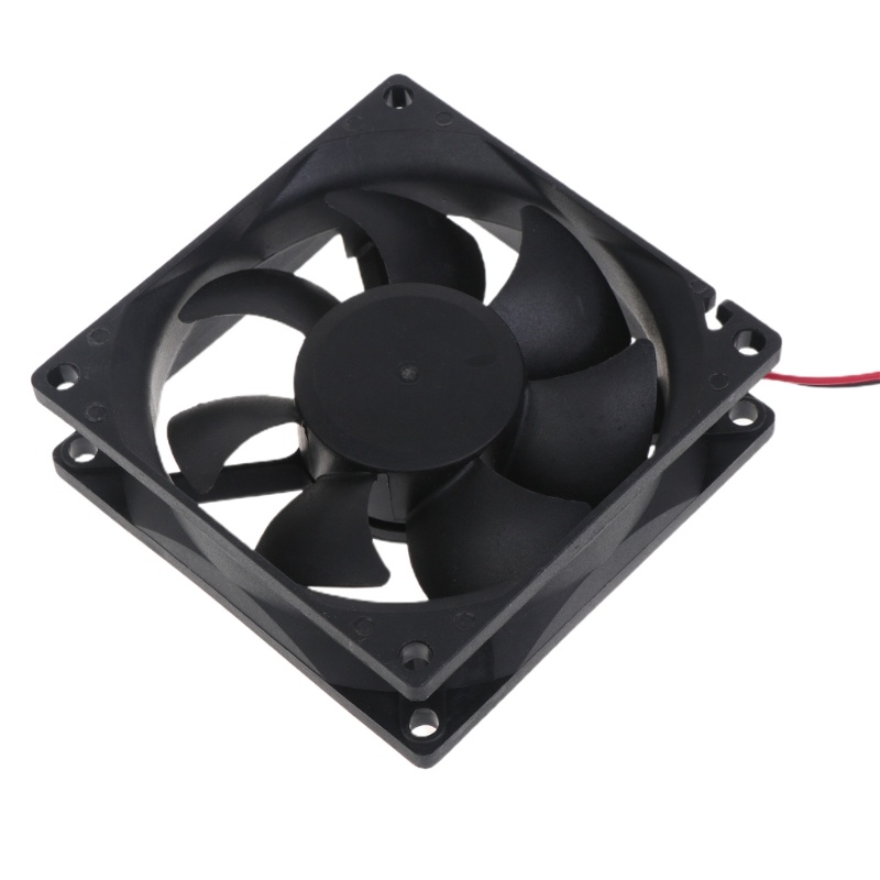 Bt 80x80x25mm CPU Cooling Fan 5V 12V 24V 2pin Silent Cooling Fan CPU Cooler Chassis Radiator Untuk Komputer Desktop 3300RP