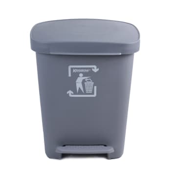 ACE Krisbow 30 Ltr Tempat Sampah Plastik Pedal - Abu Abu SKU KW1800393