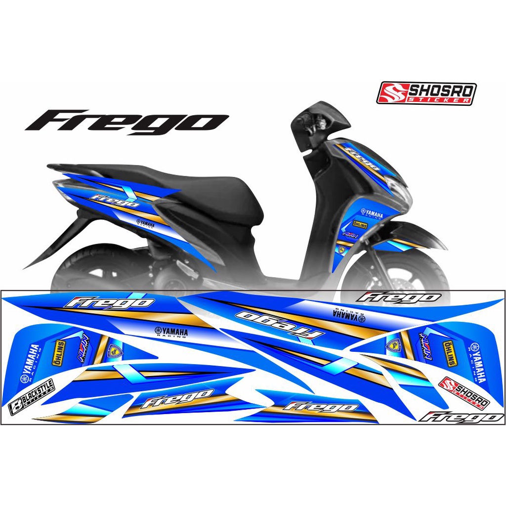 MOTIF VARIASI CUSTOM / COD STICKER VARIASI MOTOR YAMAHA FREEGO STRIPING VARIASI/STICKER CUSTOM VARIA