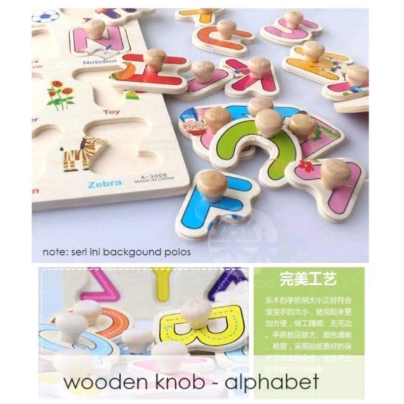 JIGSAW PUZZLE KAYU KNOB MAINAN KAYU EDUKASI EDUKATIF ANAK BAYI BALITA 1 TAHUN MURAH COD FREE BUBBLE