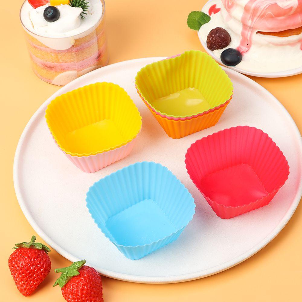 TOP Cetakan Kue Warna Random DIY Muffin Cases Kertas Pembungkus Baking