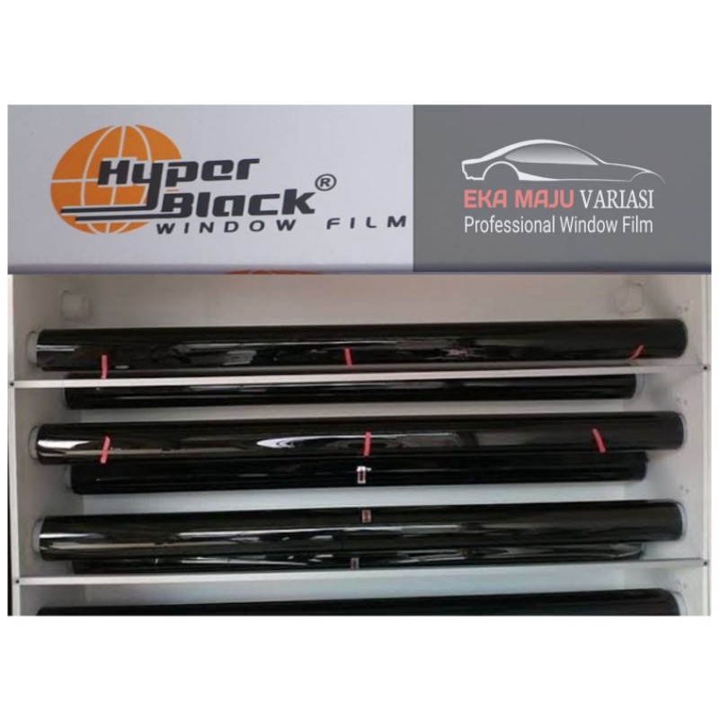 Kaca Film Mobil Riben Merek Hyper Black Paket 10 m x 150 cm