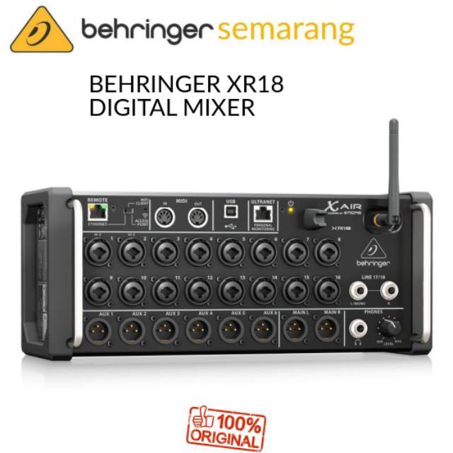 Behringer XR18 / XR 18 / XR-18 X Air Digital Mixer for Ipad / Android